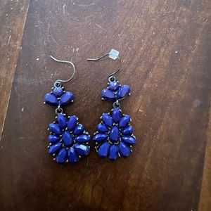 Blue drop earrings